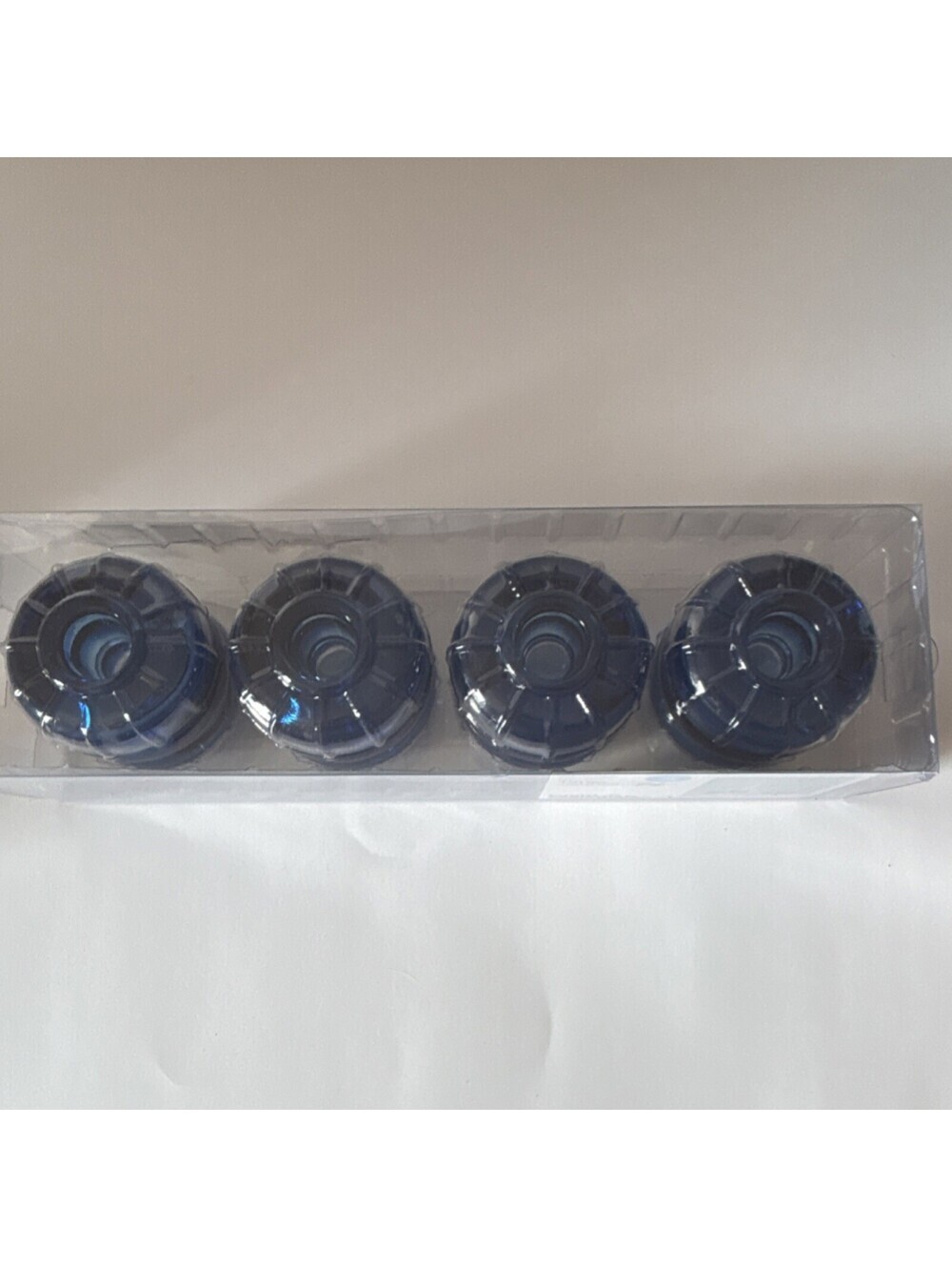 Room Essentials Glass Blue Candle Holders Set of 4 for Taper Tea Light